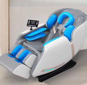 Deluxe Full Body Massage Chair Long SL Rail Robotic Massager with Foot SPA