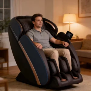 Double Row Foot Roller Massage Chair with Eccentric Operation for Deep Foot Scraping Meridian Dredging