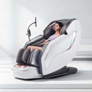 Dual 3D Full Body Massage Chair SL Track Zero Gravity Airbag Foot Roller Voice Control Health Detection Home Use Plug In Musical