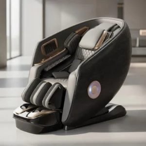 Dual 6D Jade Full Body Massage Chair RENOVACARE PRMC F01 Zero Gravity Airbag Foot Roller Bluetooth Voice Control Premium Home