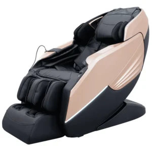 Dual Core 4D Electric Massage Chair with Voice Control and Hot Compress for Buttocks Shoulders Back