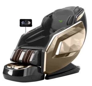 Dual Core 4D Zero Gravity Leather Massage Chair Wireless Remote Control 12 Months Warranty Body Massage Kneading Stretching