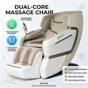 Dual Core Movement Smart Luxury Spa 2D Zero Gravity Full Body Shiatsu Air Pressure SL Track Massage Chair