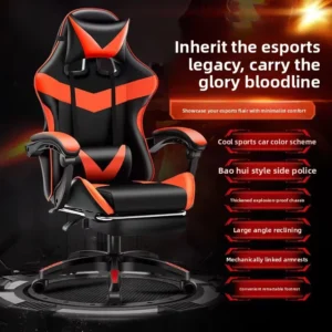 E Sports Office Chair Home Comfortable Ergonomic Design Waist Support Long Sitting Reclining Gaming Chair Internet Cafe Massage