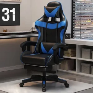 E sports Gaming Chair Comfortable Long time Sitting Ergonomic Reclining Massage Swivel Fabric Student Dormitory Use