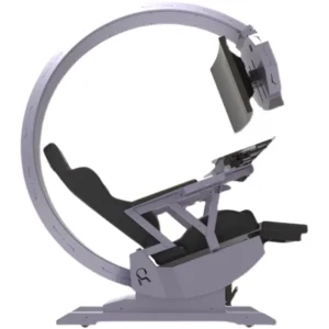 E sports Gaming Cockpit Chair with RGB LED Lighting 4 Stage Gas Lift Massage Function Lift Design for Three Monitors PC Gaming