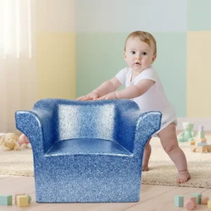 Eco Friendly Blue EPP Lazy Chair One Piece Molded Ergonomic Kids Leisure Armchair for Home