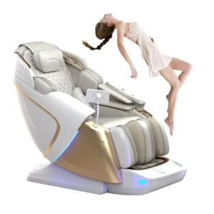 Electric 4D Full Body Massage Chair Dual Core Thai Stretch Zero Gravity Double Mechanism Intelligent Voice