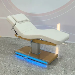 Electric Facial Bed Professional Luxury Stainless Steel 3 Motors SPA Salon Bed Cosmetic Massage Table Beauty Bed