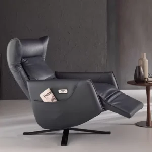 Electric Genuine Leather Boss Office Chair Lifting Artificial Body Science Sedentary Home Use Computer Reclining Massage Leather
