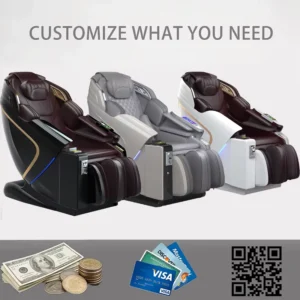 Electric Gym Use 4D Luxury Commercial Massage Chair Vending Zero Gravity Leisure with Payment System