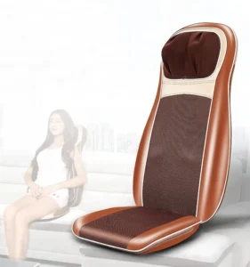 Electric Heated Low Back Neck Shiatsu Massage Chair Vibrating Butt Spine Kneading Whole Full Body Car Seat Massage Cushion