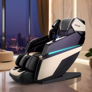 Electric Kneading Ball 3D Zero Gravity Heated Full Body Massage Chair with Heart Rate Detection