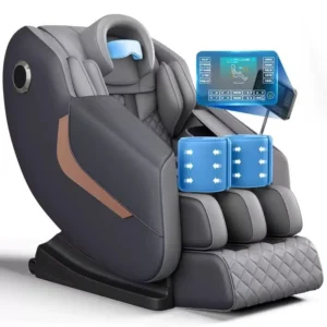 Electric Leather Massage Chair Full Body 4D Zero Gravity Therapy Foot Roller Touch Recliner Infrared Physiotherapy Heat