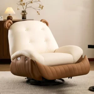 Electric Massage Recliner Chair Single Sofa Lounge Swivel Rocking Chair Modern Living Room Lazy Sofa with Vibration Massage