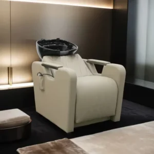 Electric Massage Shampoo Chair Electric Height Adjustable Leg Rest Modern Design Ceramic Basin Comfortable Chair