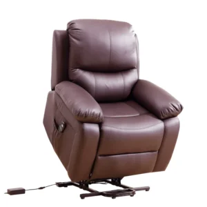 Electric Microfiber Fabric Reclining Massage Lift Chair Powered One Seat Extendable Synthetic Leather Elderly Disables