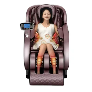Electric Modern Leather Full Body Zero Gravity Massage Chair with SL Track Air Pressure Heating Neck & Foot Massage