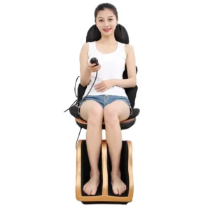 Electric Neck Back Body Household Massager Pillow Chair Vibrating Cervical Infrared Heating Cushion Massage Pain Relief