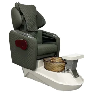 Electric Pedicure Chair Massage Table Foot Bath PU Leather Sofa Stainless Steel Frame for Beauty Salon Spa Commercial Modern