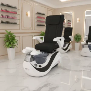 Electric Pedicure Chair Nail Salon Foot Spa Massage Pipeless Whirlpool 7 Color LED Reclining Vibration Manicure OEM ODM