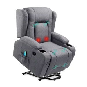 Electric Power Lift Recliner Massage Chair Adjustable Furniture for Back
