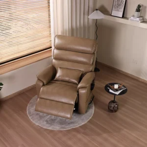 Electric Recliner Lift Chair for Elderly with Massage Zero Gravity Wood Frame Heating Foldable Design Modern Style