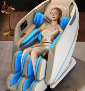 Electric Recliner Massage Chair Luxury 4D Zero Gravity Leather Cover Foldable Portable Drop Shipping Ai