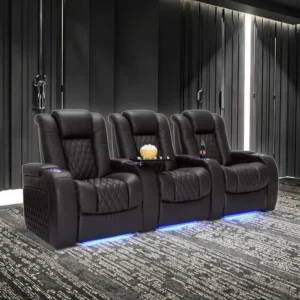 Electric Recliners Relax Massage Chair Theater Living Room Sofa Functional Genuine Leather Couch Nordic Cinema Modern Sofa