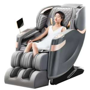 Electric SL Track 4D Body Massager Chair Heating Therapy Shiatsu Kneading Touch Folding Recliner 3D Zero Gravity Massage Chair