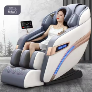 Electric Shiatsu Massage Chair with Foot Roller and Bluetooth Speaker for Relaxation with Heated Full Body Massage Chair