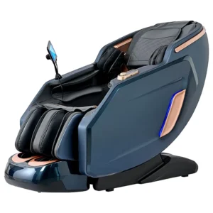 Electric Smart Office Zero Gravity Seat Heating 4D Manipulator Full Body Massage Chair Genuine Leather PU Cover Musical Function