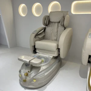 Elegant Full Body Massage Pedicure Chair Compact Size with Drain Pump for Nail Shop