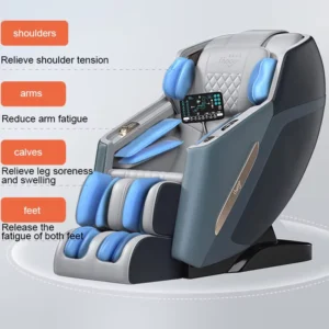 Ergonomic Fit Zero Gravity Shiatsu Kneading Massage Chair Smart Controls 16 Airbags Full Body Coverage 12 Programs Multifunction