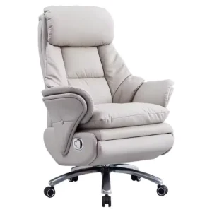 Ergonomic Leather Massage Office Chair with Adjustable Height Swivel Rolling Recliner Chair for Commercial and Home Use