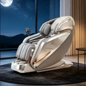 Ergonomic Luxury Massage Chair with PU Leather and Sponge Comfort
