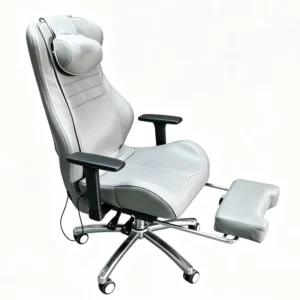 Ergonomic Office massage chair with Footrest and Adjustable Backrest Neck kneading Whole back walking massage
