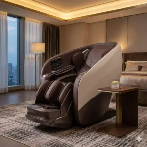 Ergonomic SL Track Full Body Massage Chair for Office Space Saving AI Voice Control Airbag Compression Workplace Wellness