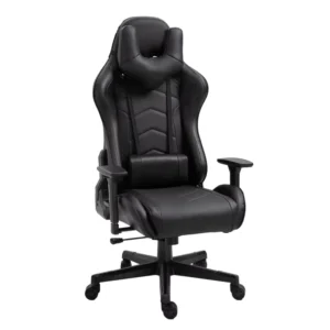 Ergonomic Swivel Gaming Chair Massage Special Design with Straight Back Combined PU Gamer Leather Reclining Feature