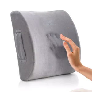 Ergonomically Memory Foam Lumbar Support Pillow for Car Seat and Beach Chair