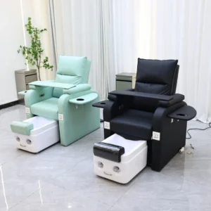 European Touch Massage Manicure Pedicure Chair Massaging Nail Salon Full Body Glass Ceramic Electric Pipeless Whirlpool Foot Spa
