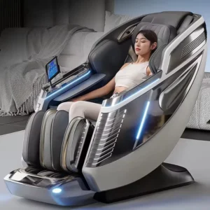 Factory 4D 3D Zero Gravity Dual Core Shiatsu Electric Heating Full Body Massager SL Track Massage Chair
