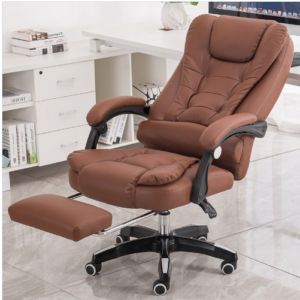 Factory CEO Leather Office Chair Ergonomic Massage Office Footrest Recliner