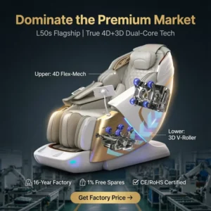 Factory Direct L50 L50S Massage Chair 4D Core & 3D 4D Dual Core Extended SL Rail Full Airbag for Home Hotel SPA OEM Bulk Order