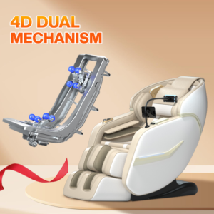 Factory Direct New Design Luxury 4D Zero Gravity Full Body Care Electric Massage Chair for Office Use with Foot Rollers
