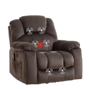 Factory Direct Power Lift Recliner Chair Massage Heating Features Upholstered Comfy Chair for Elderly Cup Holders Side USB