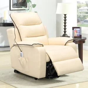 Factory Direct Price PU Leather Massage Electric Power Comfort Lift Recliner Chair for Living Room Sales