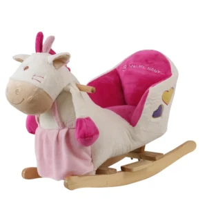 Factory Direct Sale Kids Relaxing Rocking Chair Soft Toddler Rocker Chair Plush Rocking Chair