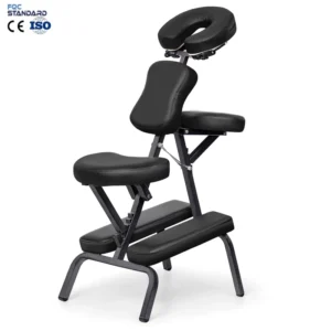 Factory Direct Sales Metal Folding Massage Chair Lightweight Portable Therapy Chair for Spa Tattoo & Facial Treatments