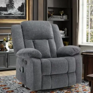 Factory Direct Sales Modern Single Seat Chenille Fabric Recliner Comfortable Massage Extendable Relaxing Lazy Chair Living Room